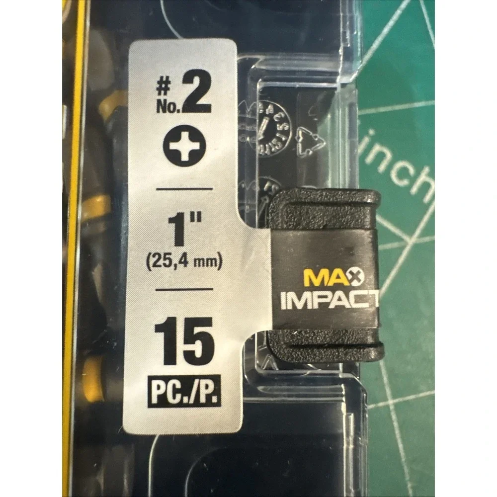DEWALT DWA1PH2MI-30 #2 Phillips Max Impact Rated 1 Inch Steel Bit Set 30pc Case